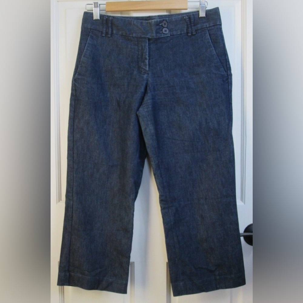 Express Editor Jeans Capri Distressed Size 10